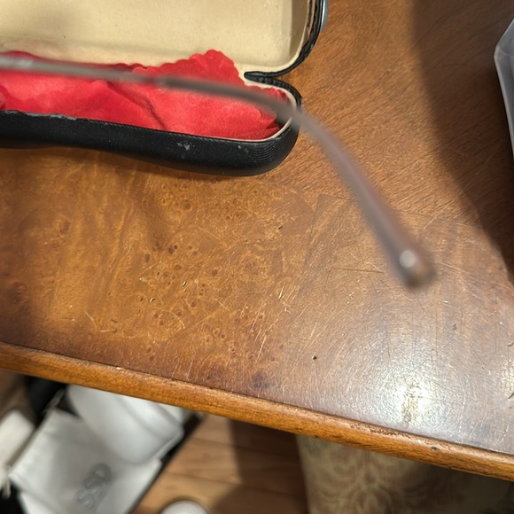 Authentic beautiful vintagee Chanel rimless silver tone gradient gray lens - Picture 7 of 12